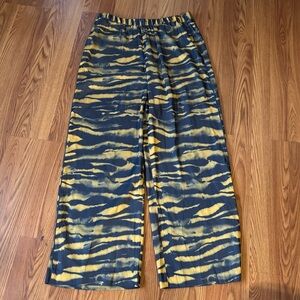 Stockholm Atelier Yellow and Black‎ Striped Flare Dress Pants Size US 12